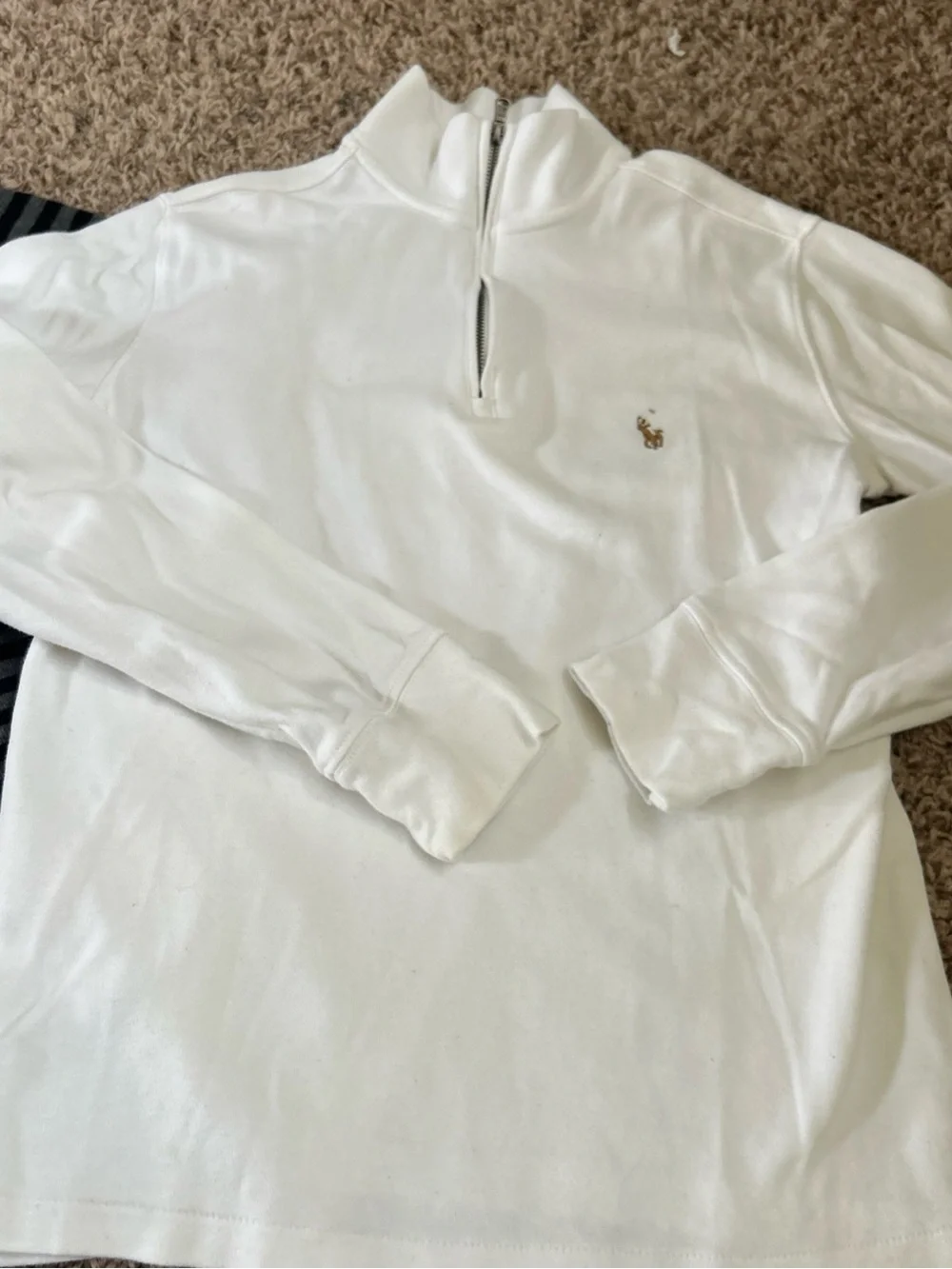 3 Boys Ralph Lauren tops Black and Gray thermal, and two quarter zip- Kids